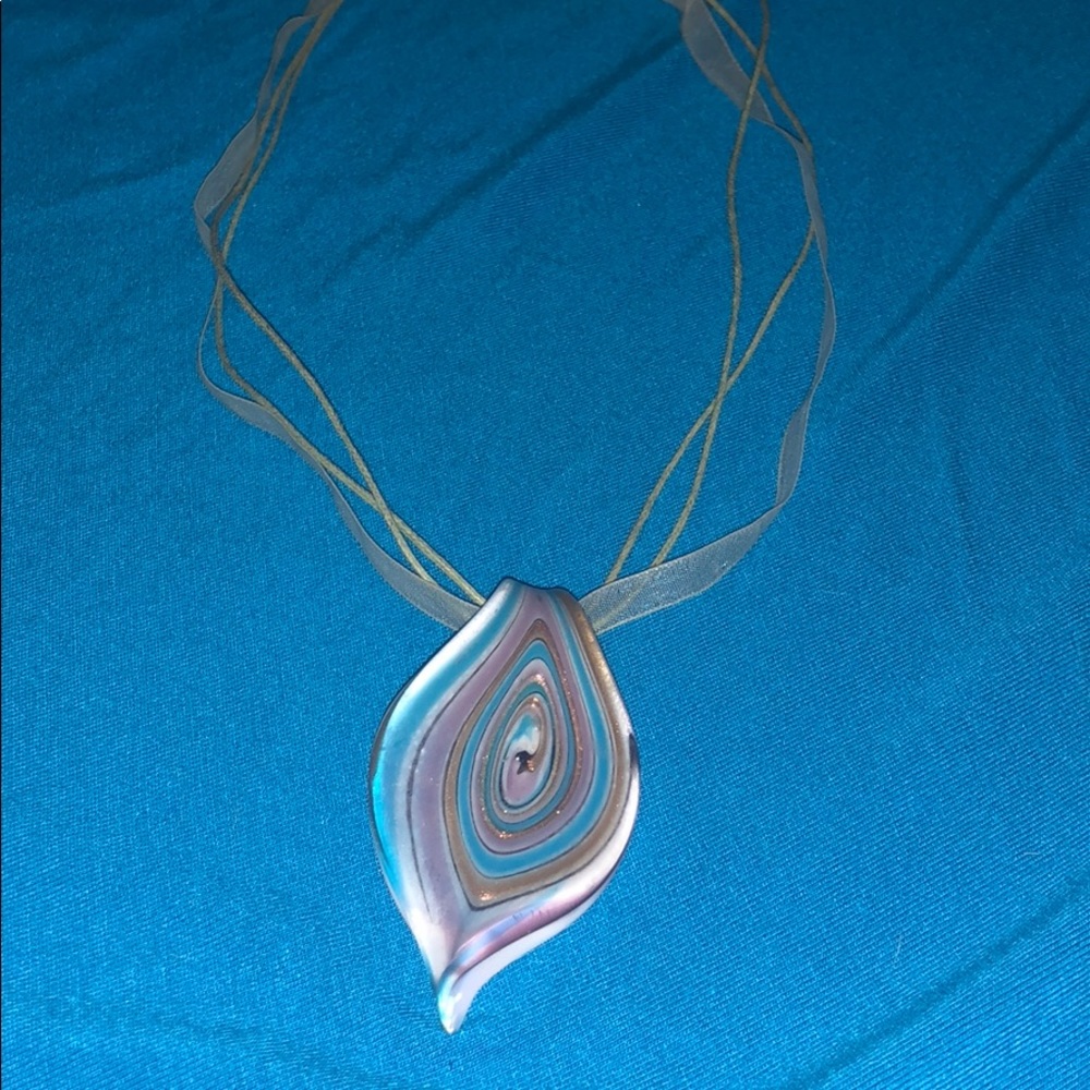 BEAUTIFUL blown glass necklace